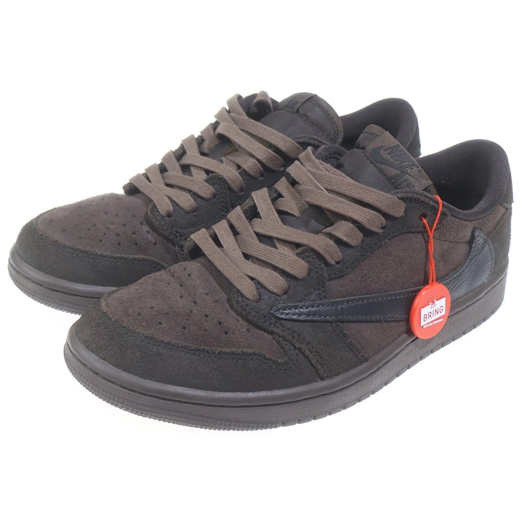 NIKE(ナイキ) ×TRAVIS SCOTT AIR JORDAN 1 LOW OG SP VELVET BROWN エアジョーダン 1 ローカットスニーカー US7/25cm DM7866-202