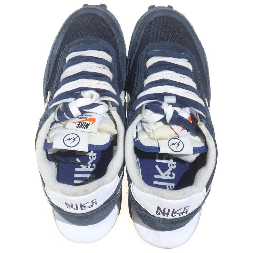 NIKE(ナイキ) ×sacai×FRAGMENT DESIGN LD WAFFLE DH2684-400 サカイ フラグメントデザイン LDワッフル ローカットスニーカー US7/25cm ネイビー