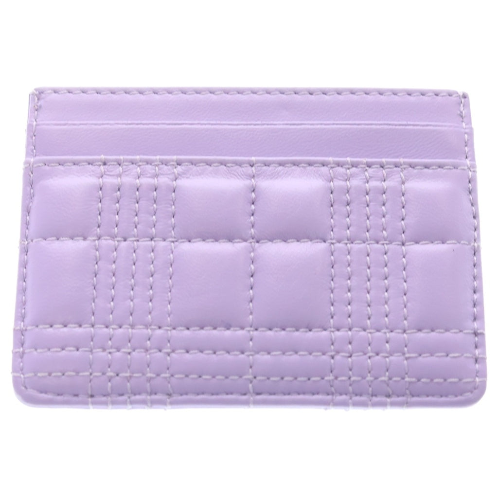 BURBERRY(バーバリー) TB Quilted Leather Lola Card Holder カードケース 8064827 パープル