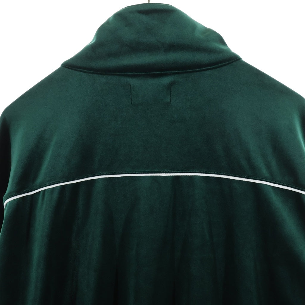 BREATH(ブレス) SCRIPT LOGO PIPING VELOUR JACKET スクリプト ロゴ パイピング ベロア ジャケット グリーン BR25SS-C5024
