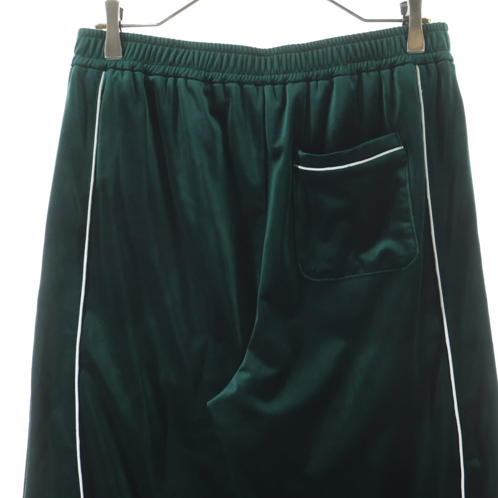 BREATH(ブレス) SCRIPT LOGO PIPING VELOUR PANTS スクリプト ロゴ パイピング ベロア パンツ グリーン BR25SSーP1021