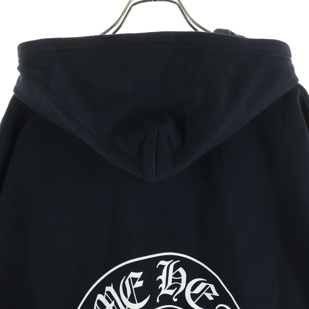 CHROME HEARTS(クロムハーツ) SWTSHRT HD ZIP 大阪限定バックホースシュープリントダガージップパーカー フーディ ブラック