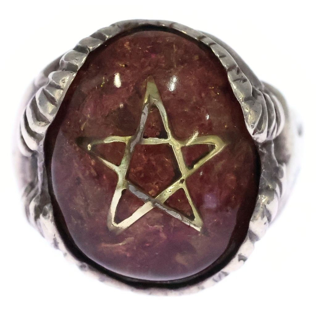 ALEX STREETER(アレックスストリーター) New Angel Devil Heart Ring ニューエンジェル デビル ハート ゴールドスター リング