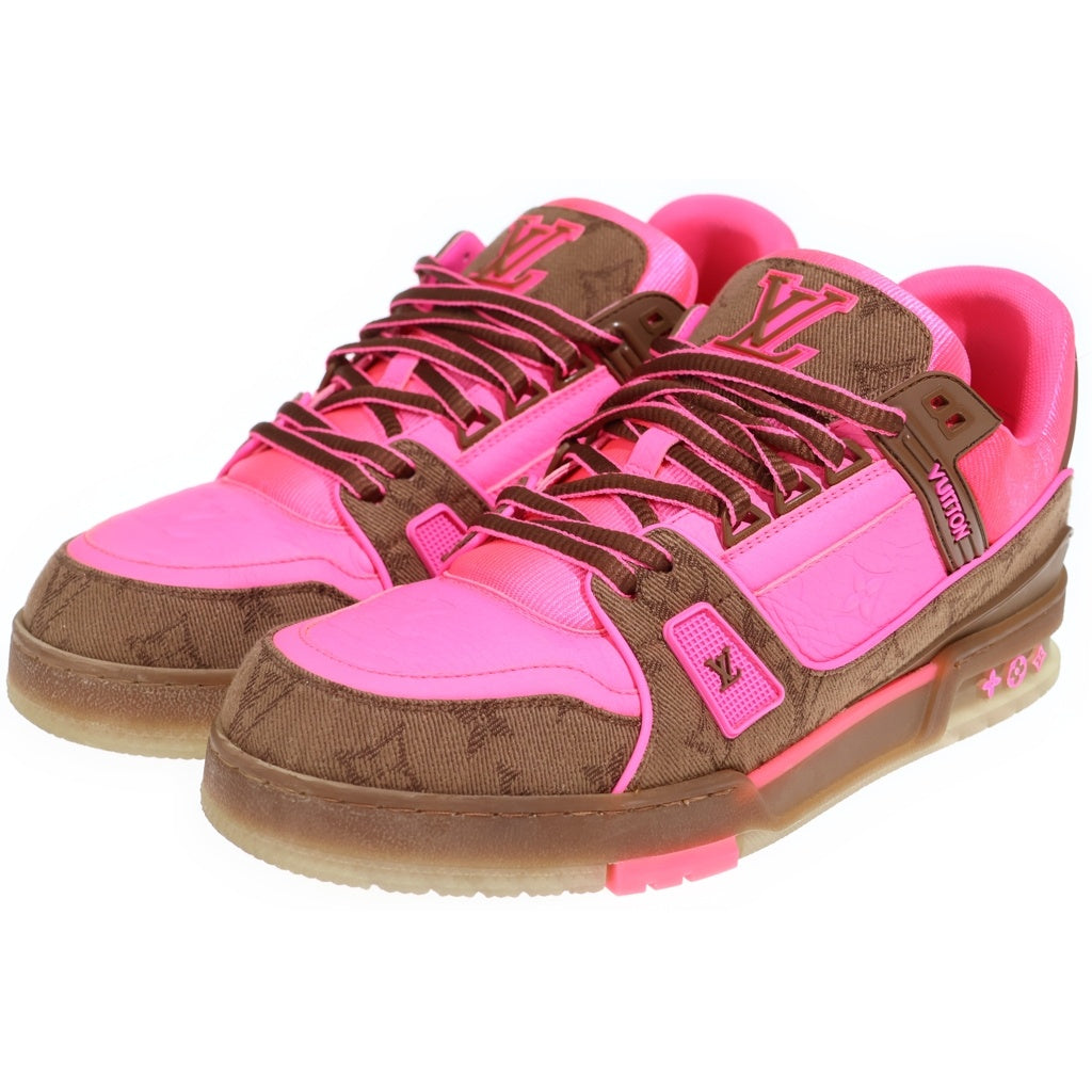 LOUIS VUITTON(ルイヴィトン) LV TRAINER LVトレイナーライン モノグラム ローカットスニーカー ピンク/ブラウン 1A8Z5B