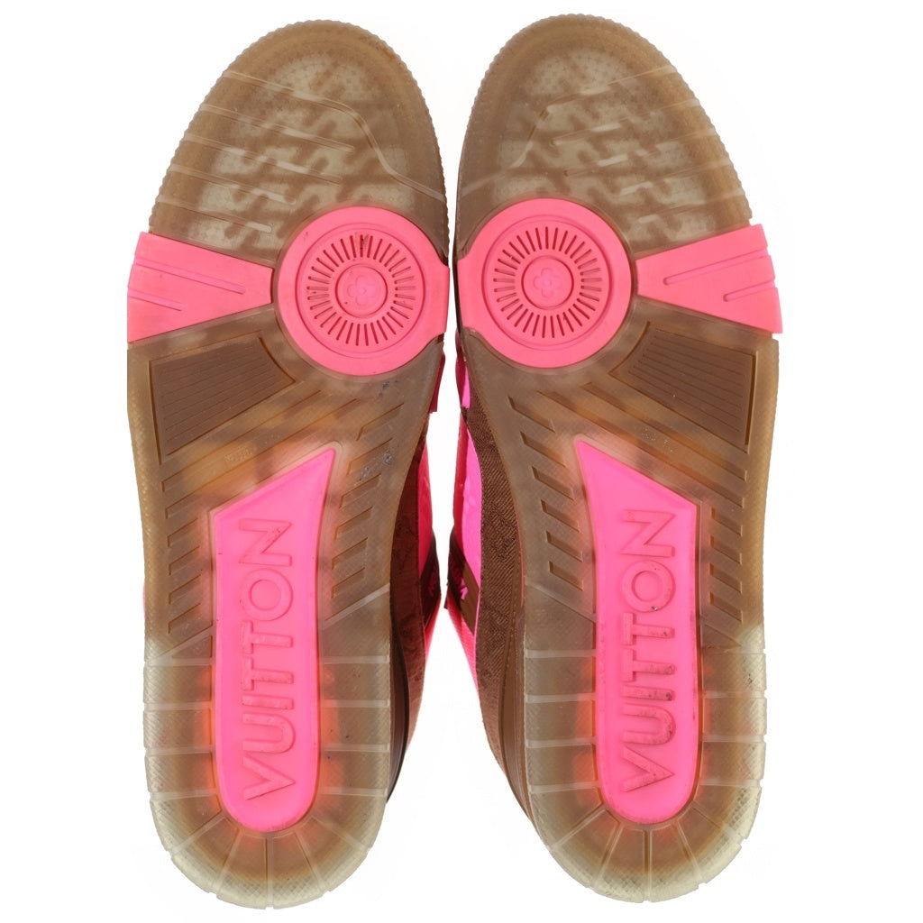 LOUIS VUITTON(ルイヴィトン) LV TRAINER LVトレイナーライン モノグラム ローカットスニーカー ピンク/ブラウン 1A8Z5B