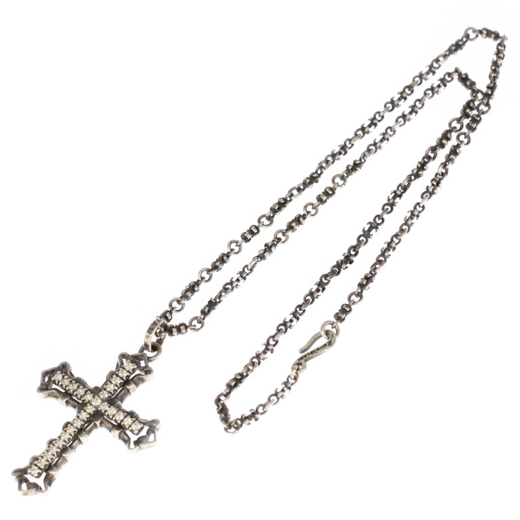 ROYAL ORDER(ロイヤルオーダー) Medium Consort Cross w/ CZ コンソートクロス チェーン シルバー