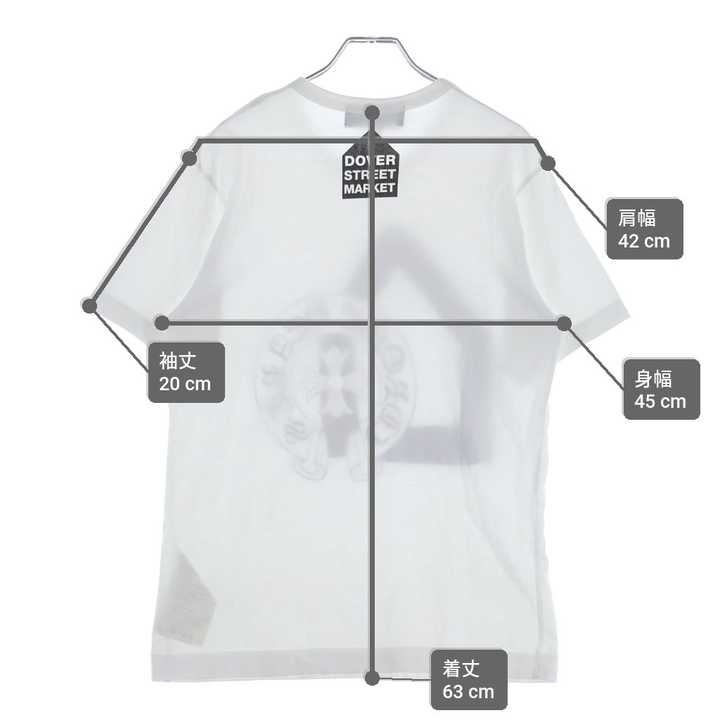 CHROME HEARTS(クロムハーツ) ×Dover Street Market T-Shirt コムデギャルソン ドーバーストリートマーケット 半袖Tシャツ カットソー ホワイト
