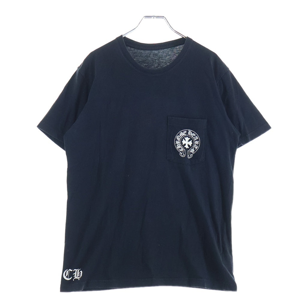 CHROME HEARTS(クロムハーツ) OLD Made In Hollywood Vertical Logo Tee メイドインハリウッド ヴァーティカルロゴ 半袖Tシャツカットソー ブラック/ホワイト