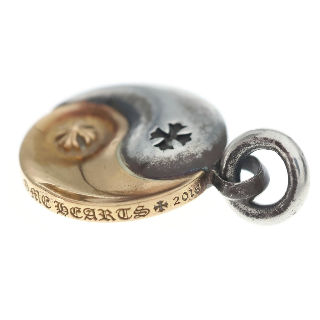CHROME HEARTS(クロムハーツ) YIN YANG MD インヤンミディアム コンビチャーム ネックレストップ シルバー/ゴールド