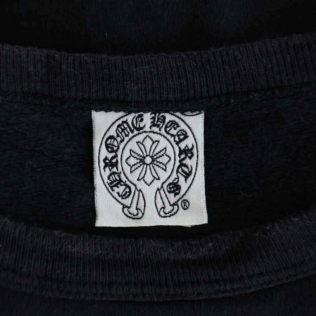 CHROME HEARTS(クロムハーツ) OLD SWTSHRT 袖フローラル クルーネックスウェット ブラック