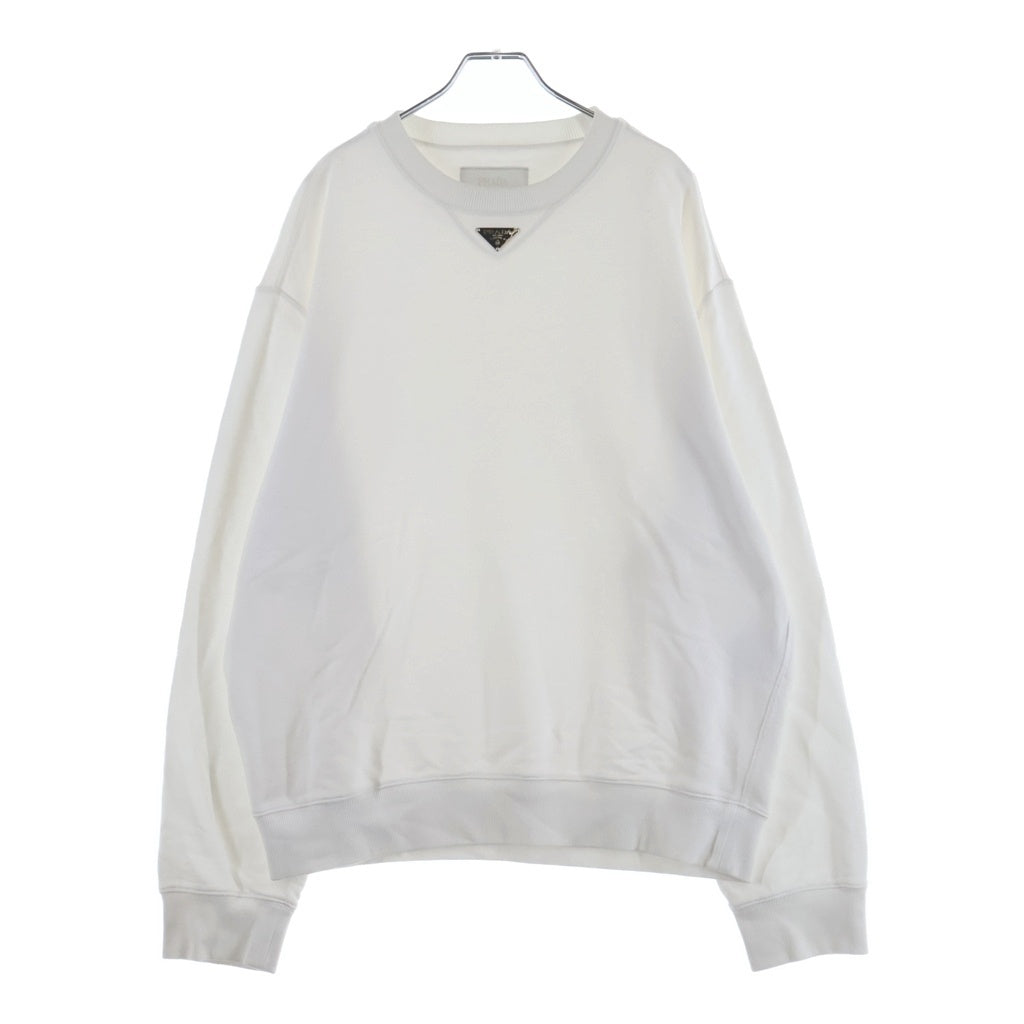 PRADA(プラダ) 23AW トライアングルロゴ スウェットトレーナー UJL26A S232 11LN ホワイト