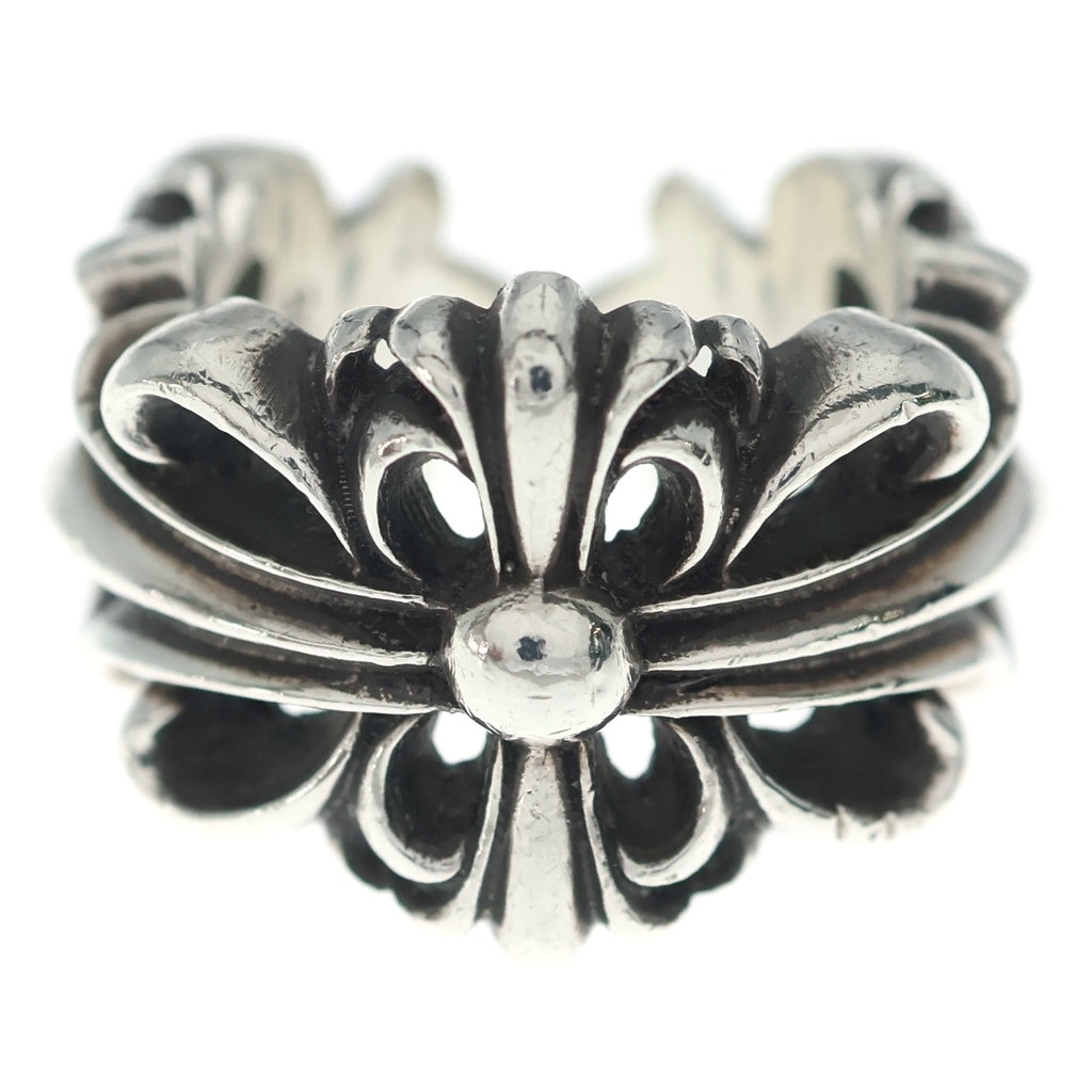 CHROME HEARTS(クロムハーツ) DBL FLRL CRS ダブルフローラルクロス リング シルバー BCA390