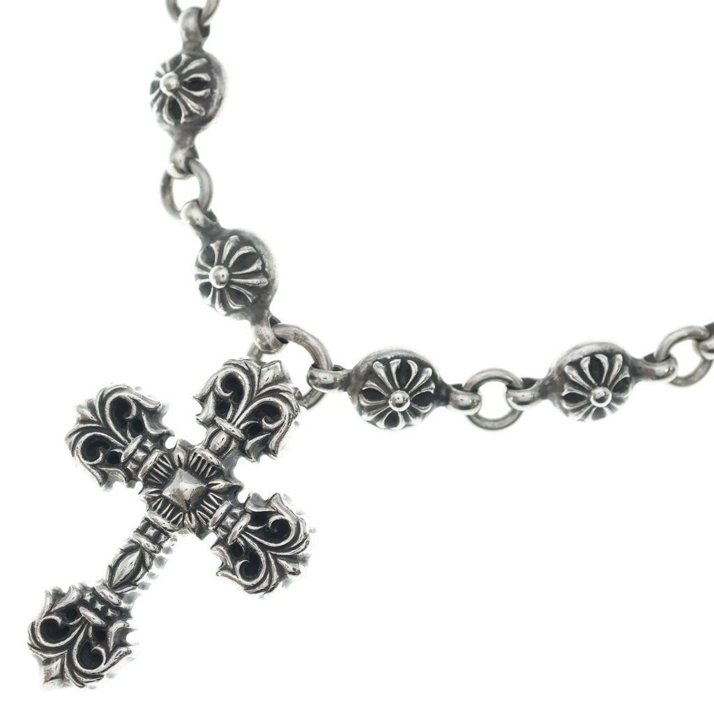 CHROME HEARTS(クロムハーツ) #1 CRSBL CHN FILIG CRS クロスボールチェーン フィリグリークロスXS ネックレス シルバー BCA191