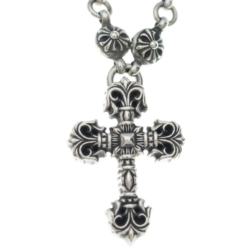 CHROME HEARTS(クロムハーツ) #1 CRSBL CHN FILIG CRS クロスボールチェーン フィリグリークロスXS ネックレス シルバー BCA191