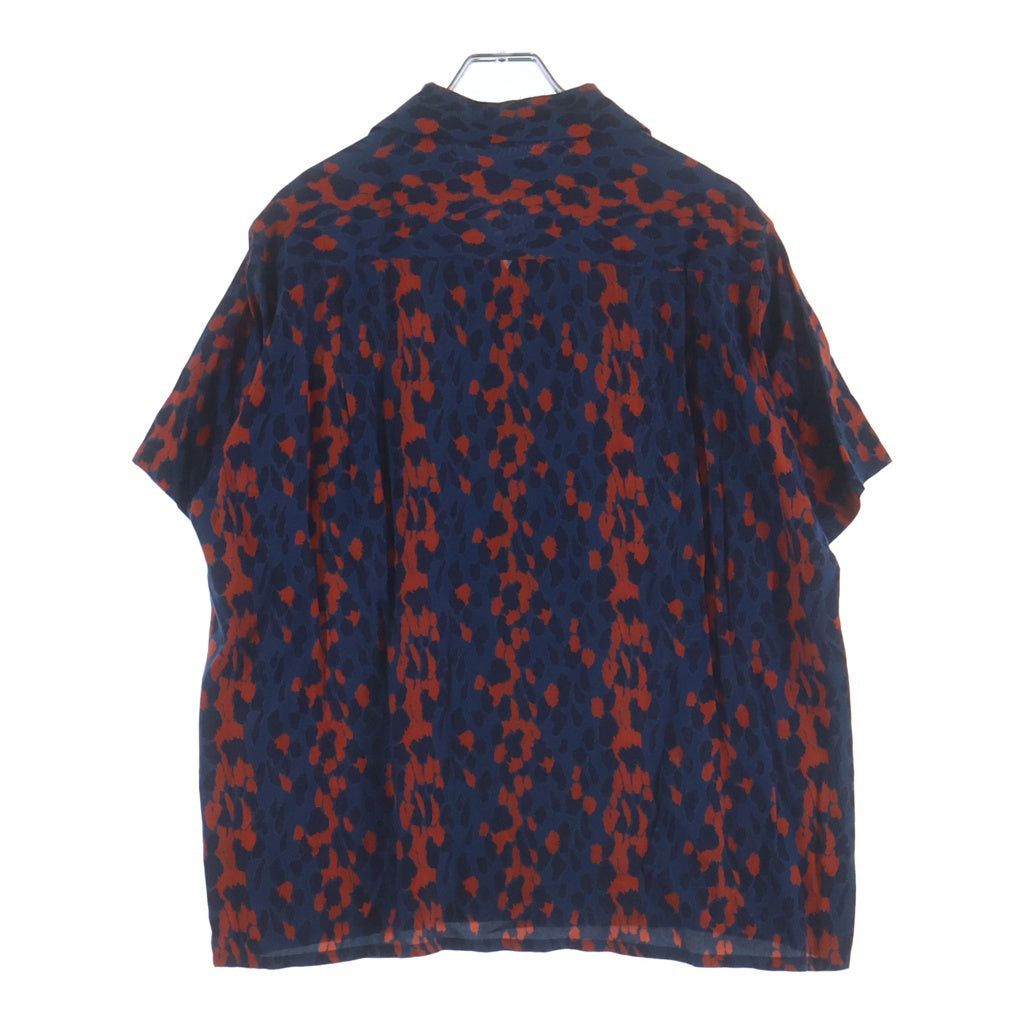 WACKO MARIA(ワコマリア) 21SS Leopard Hawaiian Shirt レオパード ハワイアン半袖シャツ ブルー/レッド