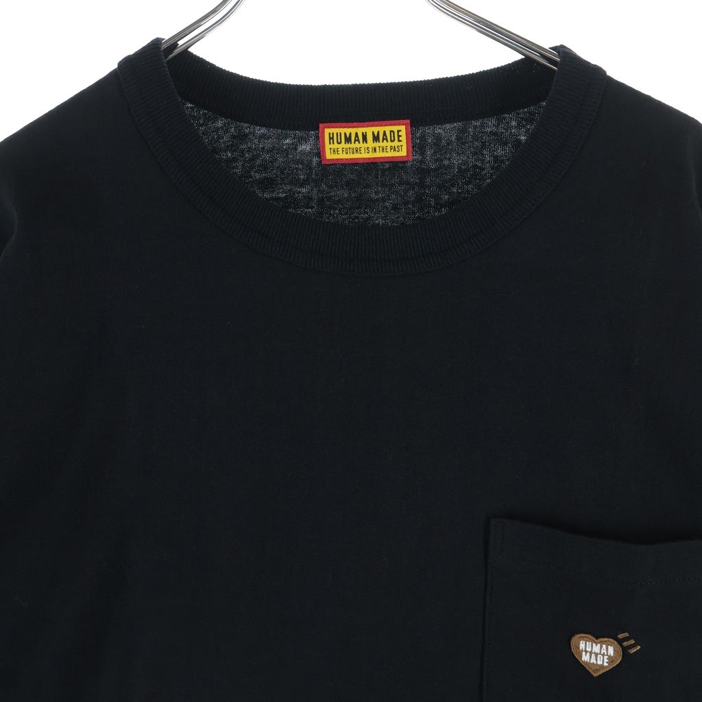 HUMAN MADE(ヒューマンメイド) HEART BADGE L/S T-SHIRT ハートバッジロングスリーブTシャツ HM30CS5085 ブラック
