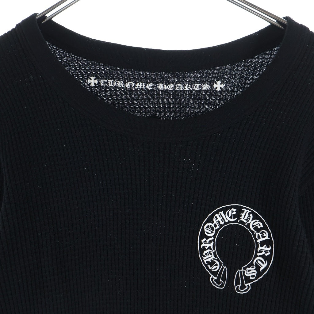 CHROME HEARTS(クロムハーツ) Thermal L/S Tee サーマルカットソー 袖フローラルプリント ブラック