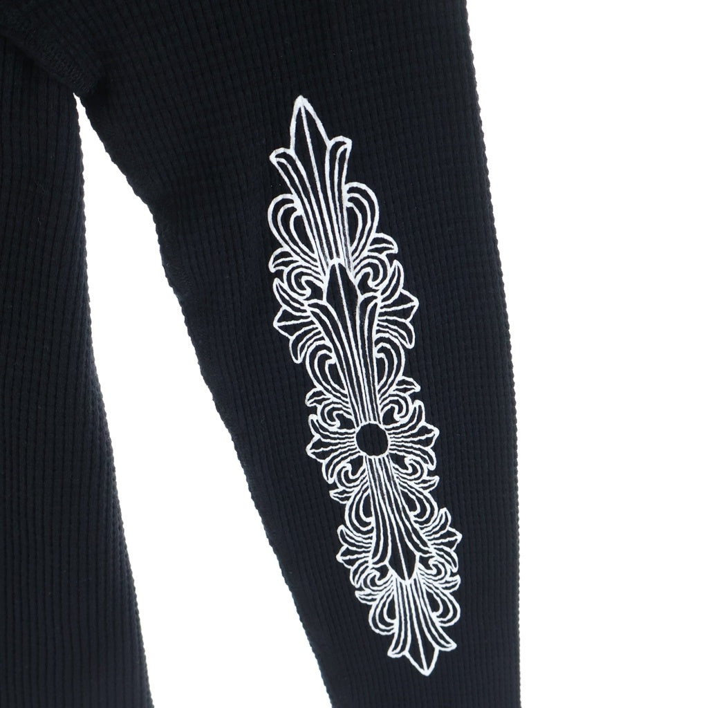 CHROME HEARTS(クロムハーツ) Thermal L/S Tee サーマルカットソー 袖フローラルプリント ブラック