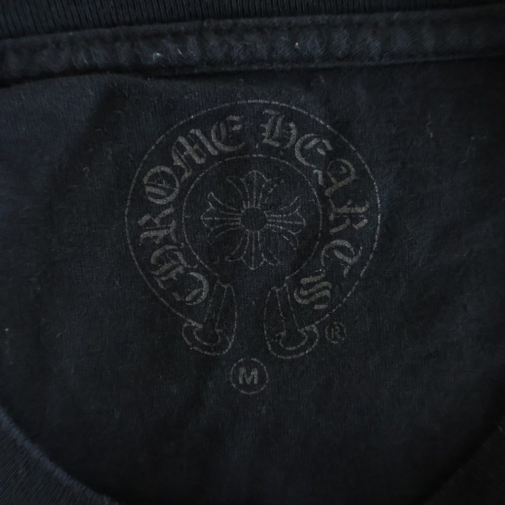 CHROME HEARTS(クロムハーツ) DBL FLRL L/S TEE ダブルフローラルプリント長袖Tシャツ ブラック/レッド