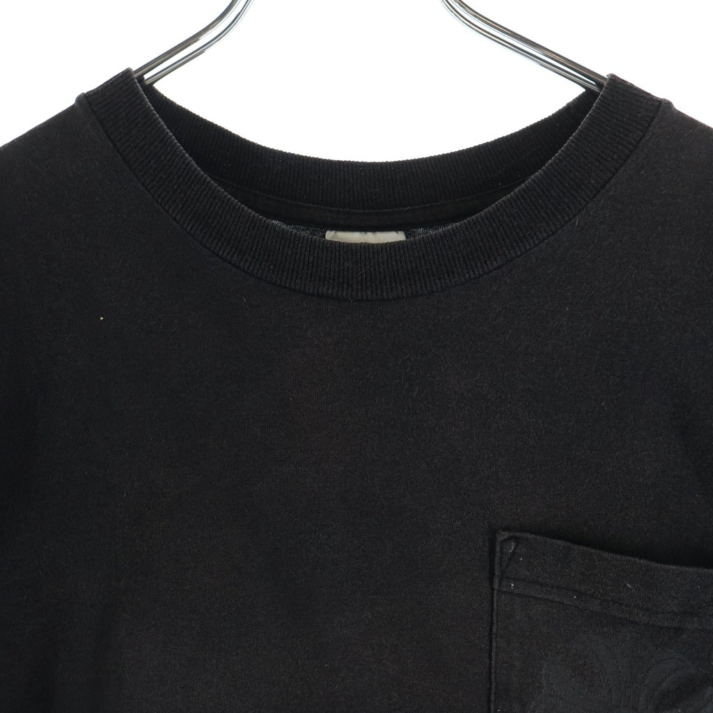 CHROME HEARTS(クロムハーツ) OLD CHプラス バックホースシュープリント半袖Tシャツ カットソー ブラック