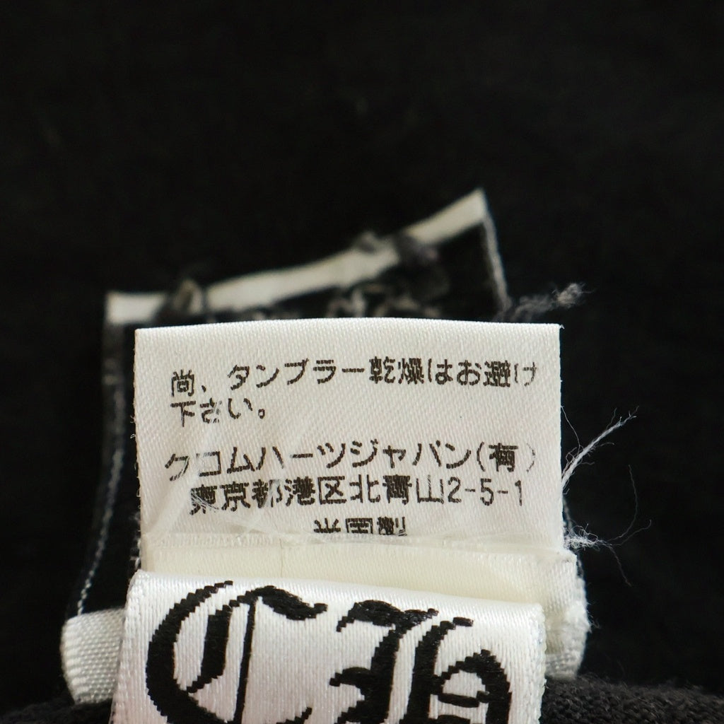 CHROME HEARTS(クロムハーツ) OLD CHプラス バックホースシュープリント半袖Tシャツ カットソー ブラック