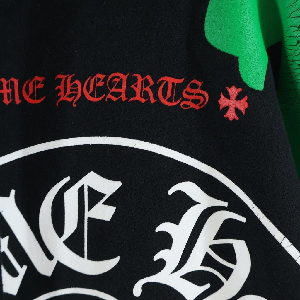 CHROME HEARTS(クロムハーツ) STENCIL HOODIE ステンシルプリント プルオーバーパーカー フーディー ブラック