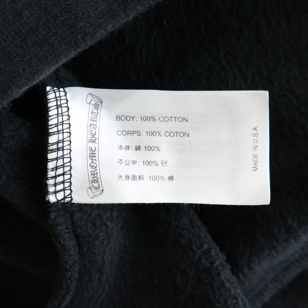 CHROME HEARTS(クロムハーツ) STENCIL HOODIE ステンシルプリント プルオーバーパーカー フーディー ブラック
