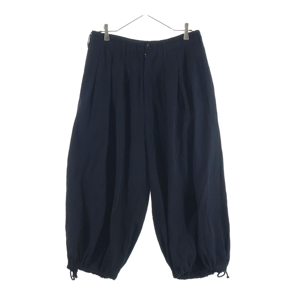 Ground Y(グラウンドワイ) WOOL GABARDINE BALLOON PANTS ウールギャバジンバルーンパンツ ブラック GA-P03-101