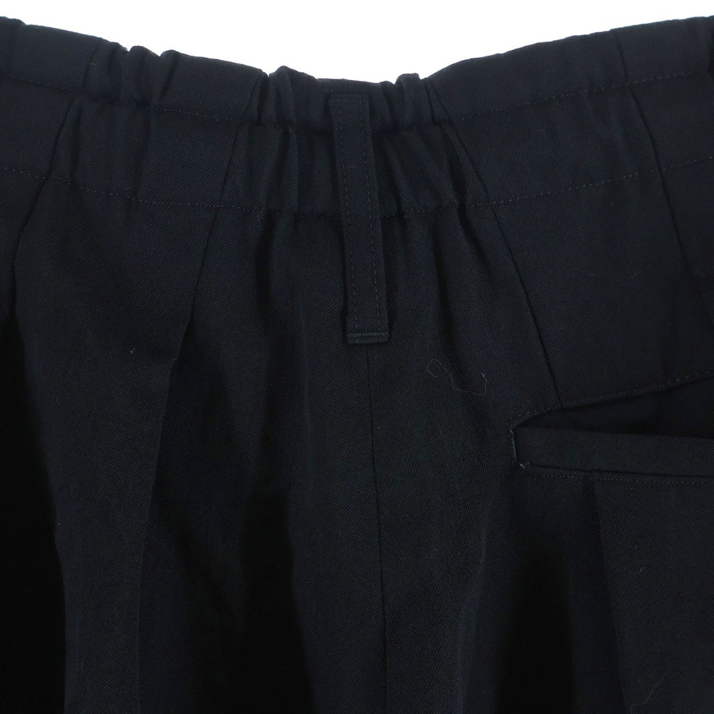 Ground Y(グラウンドワイ) WOOL GABARDINE BALLOON PANTS ウールギャバジンバルーンパンツ ブラック GA-P03-101