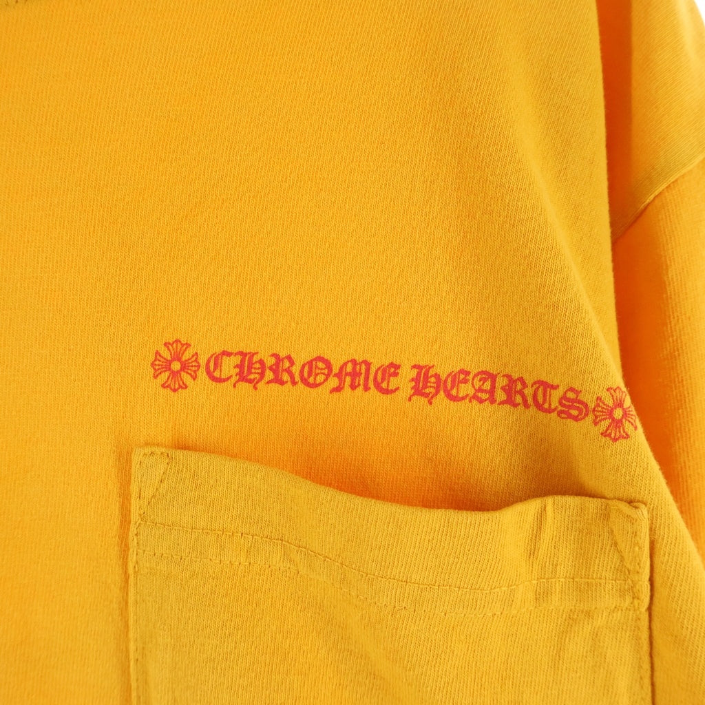 CHROME HEARTS(クロムハーツ) ×MATTY BOY PPO コールミー マスタード クルーネック長袖Tシャツ 長袖カットソー イエロー