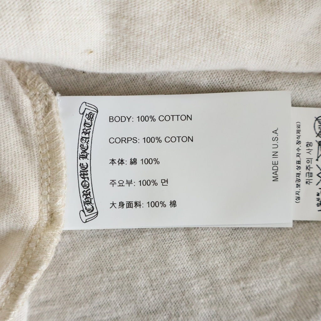CHROME HEARTS(クロムハーツ) 33 Horseshoe L/S Tee 33 ホースシュー長袖Tシャツ アイボリー/グリーン