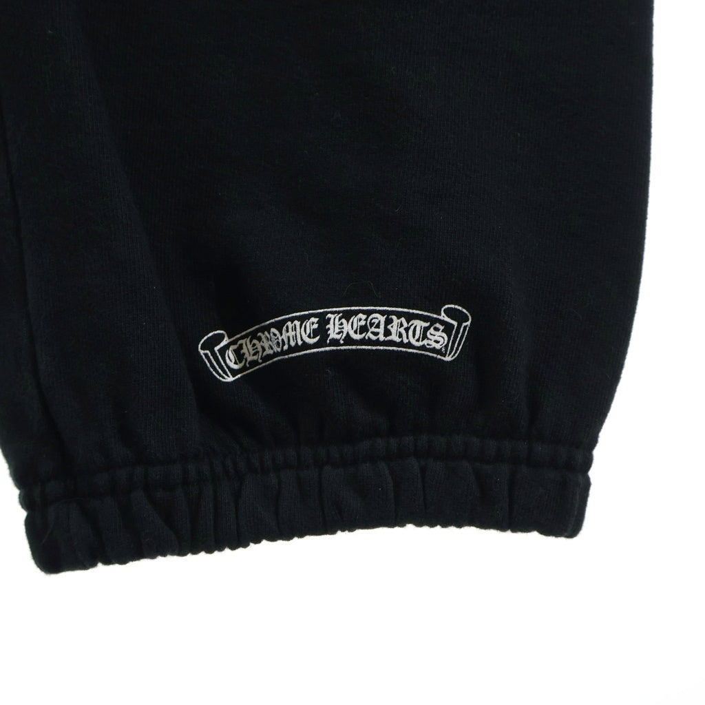 CHROME HEARTS(クロムハーツ) MLTCOL CEM CRS SWT PNT マルチカラーセメタリークロススウェットパンツ ブラック