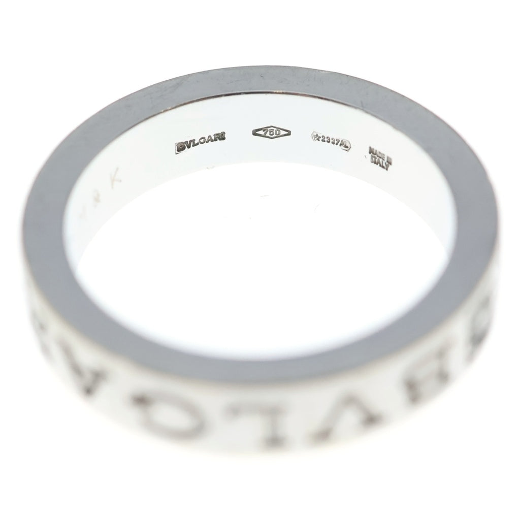 BVLGARI(ブルガリ) ダブルロゴリング 1ダイヤ ホワイトゴールド レディース
