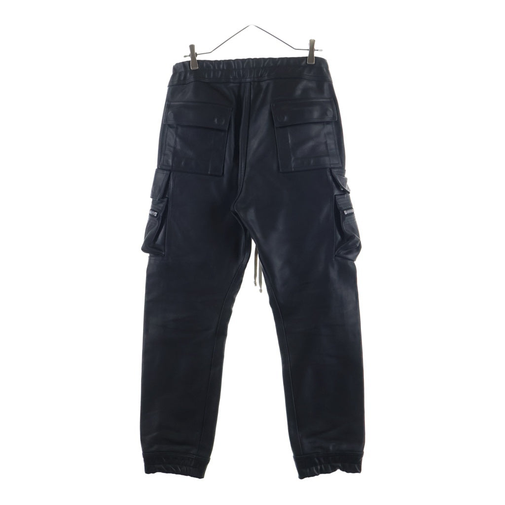 Rick Owens(リックオウエンス) MASTODON MEGACARGO マストドンメガカーゴ レザーパンツ ブラック