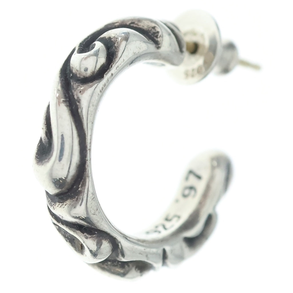 CHROME HEARTS(クロムハーツ) HOOP SCROOL スクロール フープピアス シルバー BCA102