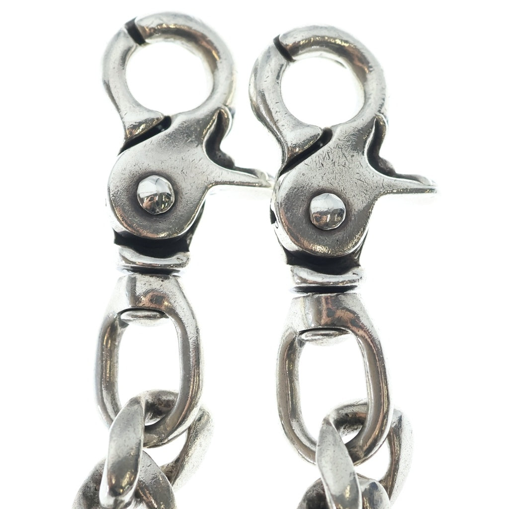 CHROME HEARTS(クロムハーツ) CLASSIC SHORT-T/ 2クリップショートクラシック ウォレットチェーン シルバー BCA068