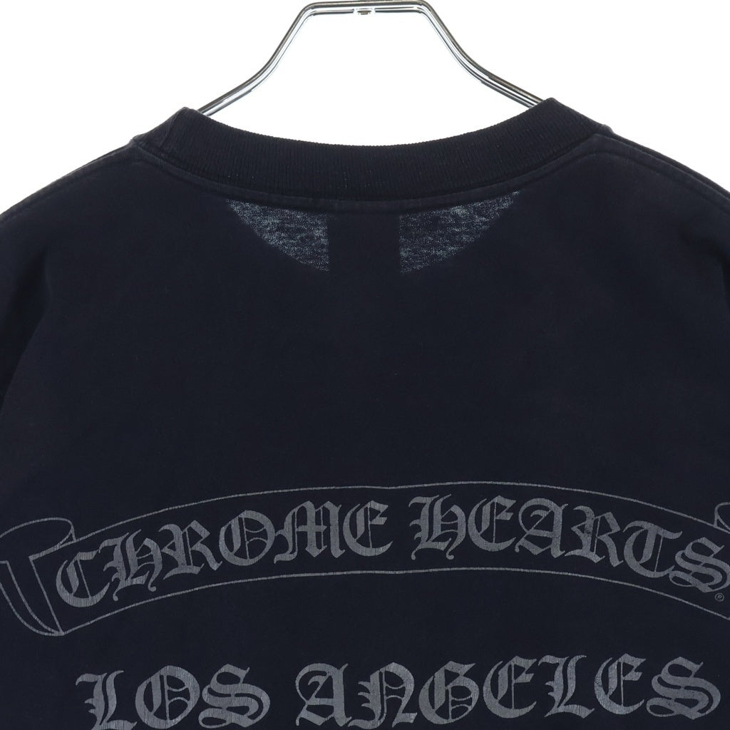 CHROME HEARTS(クロムハーツ) OLD LOS ANGELS BACK SCROLL FUCK YOU S/S TEE オールド ロサンゼルス限定 バックスクロールプリント半袖Tシャツ ブラック/シルバー