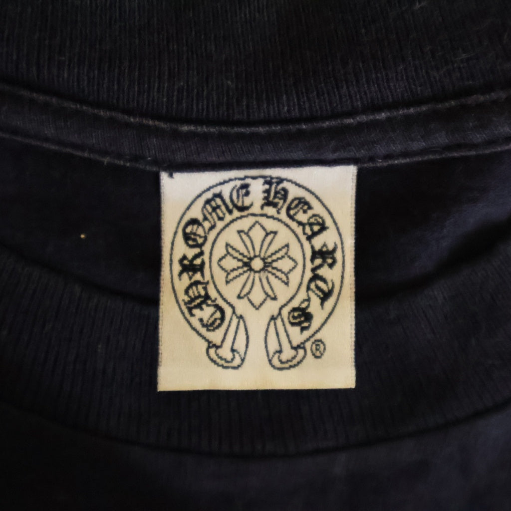 CHROME HEARTS(クロムハーツ) OLD LOS ANGELS BACK SCROLL FUCK YOU S/S TEE オールド ロサンゼルス限定 バックスクロールプリント半袖Tシャツ ブラック/シルバー