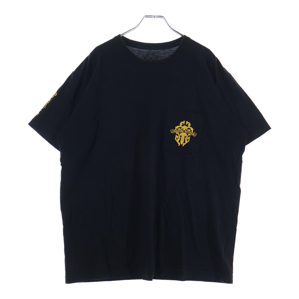 CHROME HEARTS(クロムハーツ) Vine Dagger S/S Tee ヴァインダガープリント半袖Tシャツ ブラック/イエロー