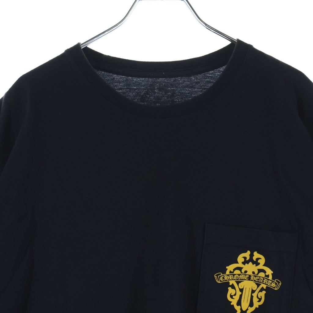 CHROME HEARTS(クロムハーツ) Vine Dagger S/S Tee ヴァインダガープリント半袖Tシャツ ブラック/イエロー