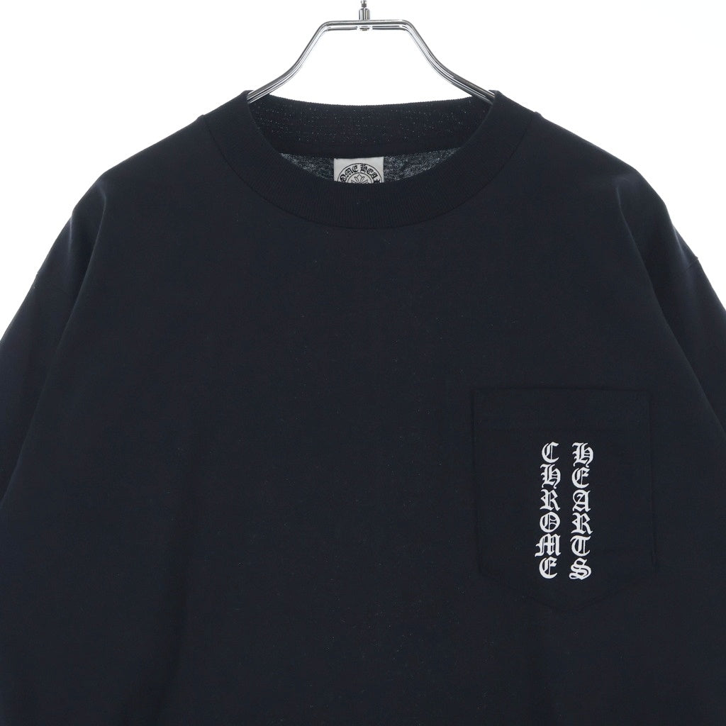 CHROME HEARTS(クロムハーツ) OLD Back Scroll Label L/S Tee オールド バックスクロールラベル アームプリント長袖Tシャツ ブラック/ホワイト