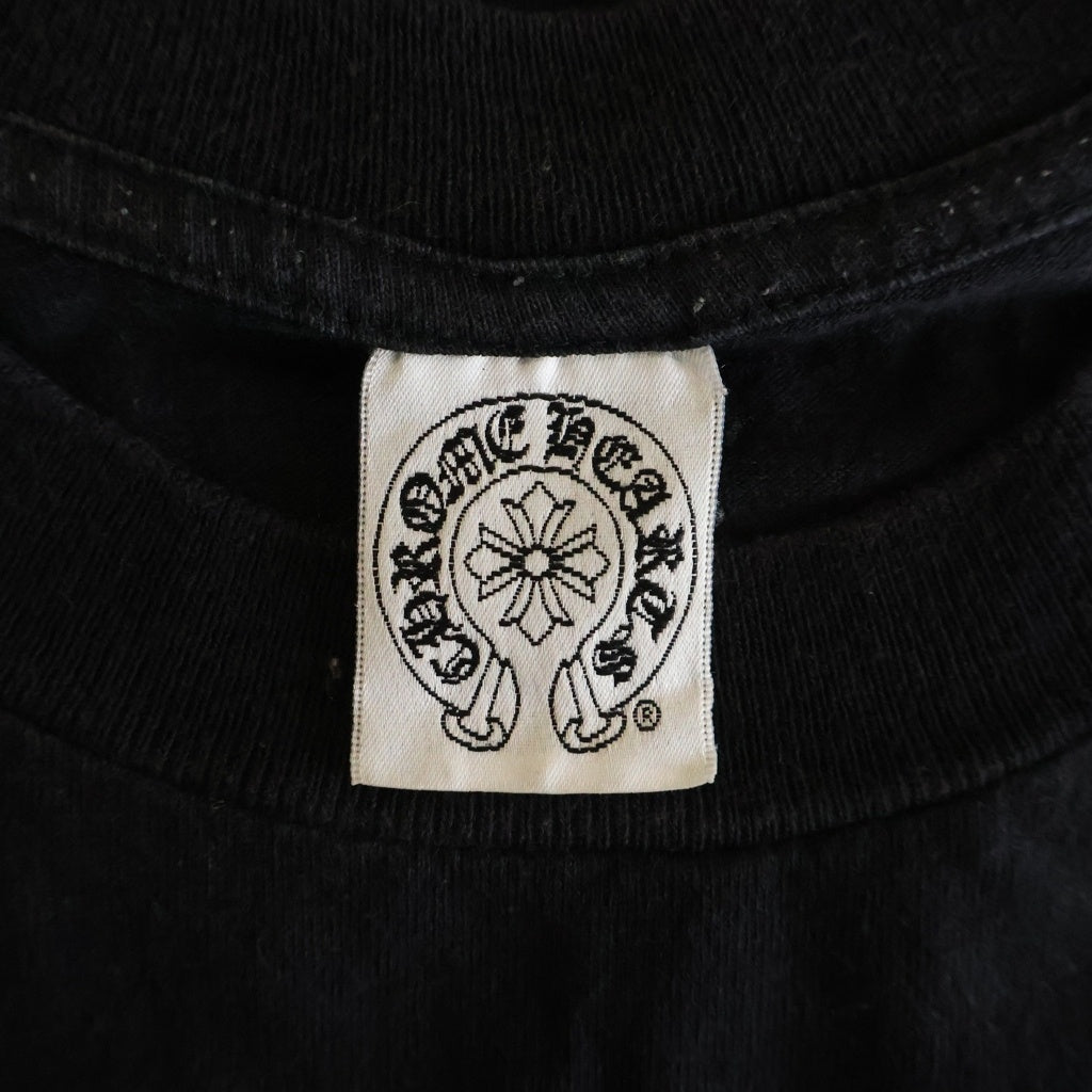 CHROME HEARTS(クロムハーツ) OLD Back Scroll Label Star S/S Tee オールド バックスクロールラベル スタープリント半袖Tシャツ ブラック/ホワイト