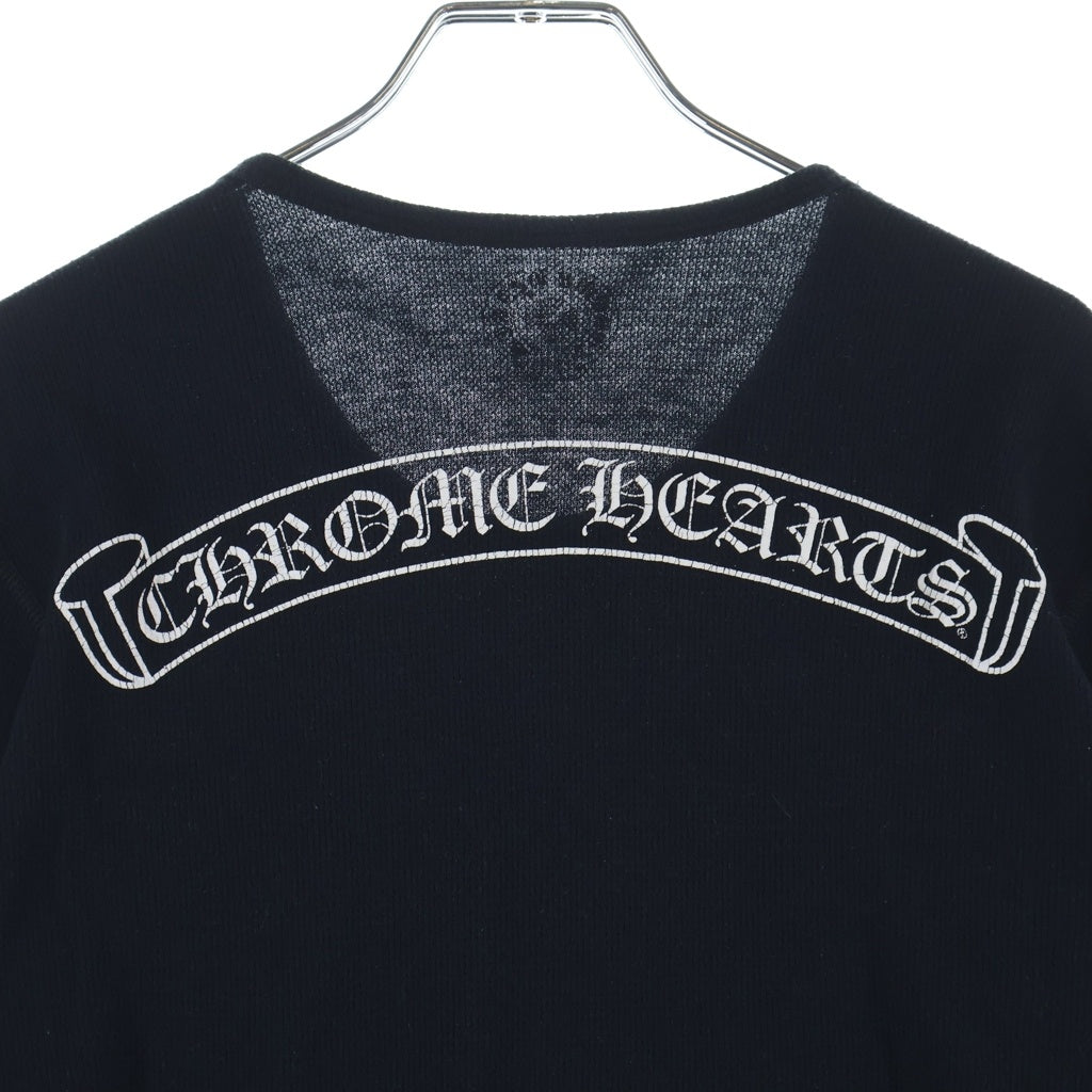CHROME HEARTS(クロムハーツ) Thermal Arm Cross L/S Tee サーマル アームクロスプリント長袖Tシャツ ブラック/ホワイト