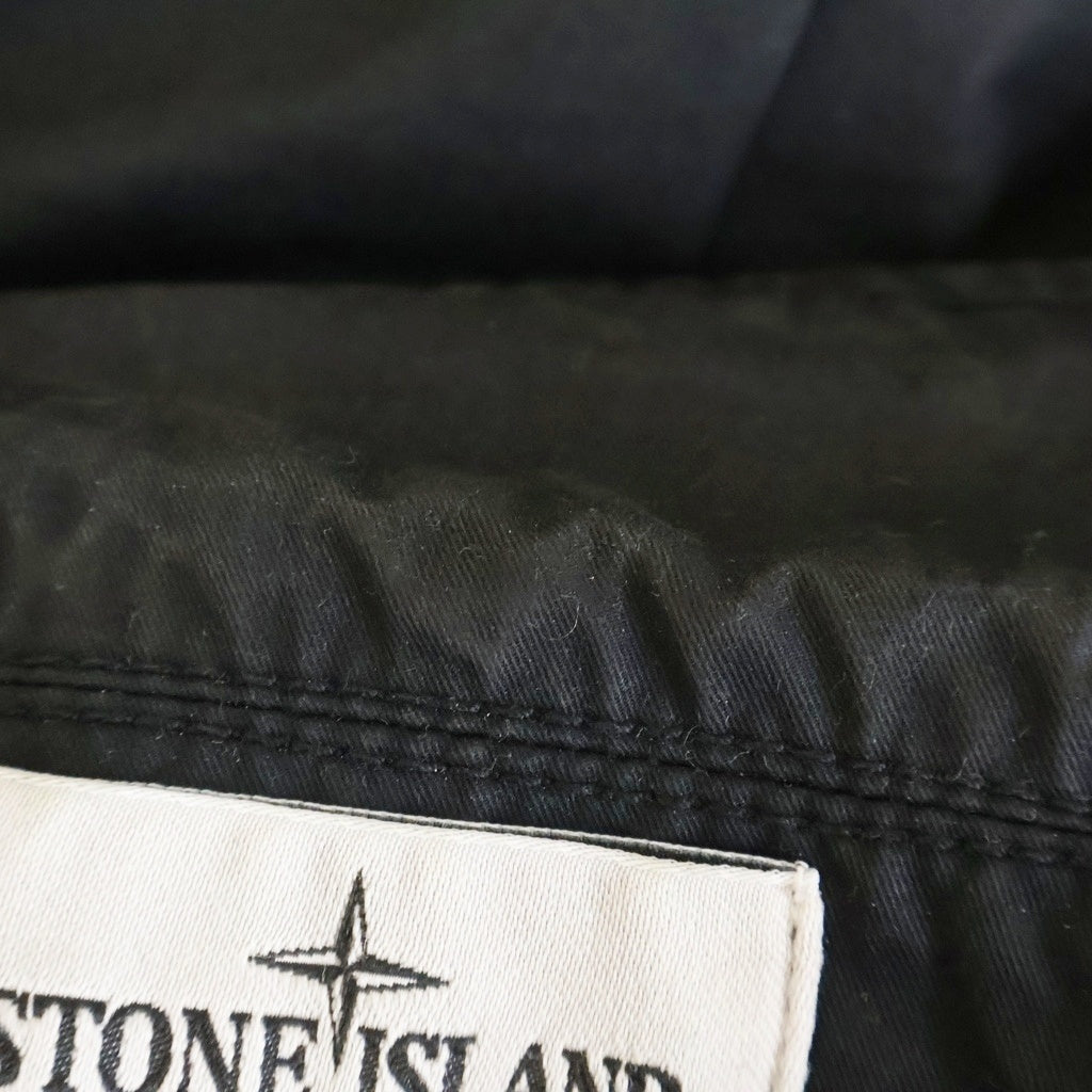 STONE ISLAND(ストーンアイランド) 22AW Patch Pocket Overshirt Jacket 771510910 ポケット ジップ アップ シャツ ジャケット ブラック