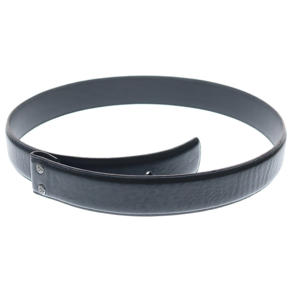 CHROME HEARTS(クロムハーツ) 1.5 STRAP 1.5インチ ホースシューリベッツ レザーベルトストラップ ブラック レディース