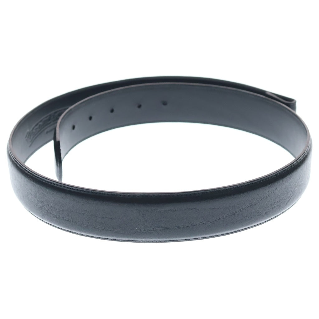 CHROME HEARTS(クロムハーツ) 1.5 STRAP 1.5インチ ホースシューリベッツ レザーベルトストラップ ブラック レディース