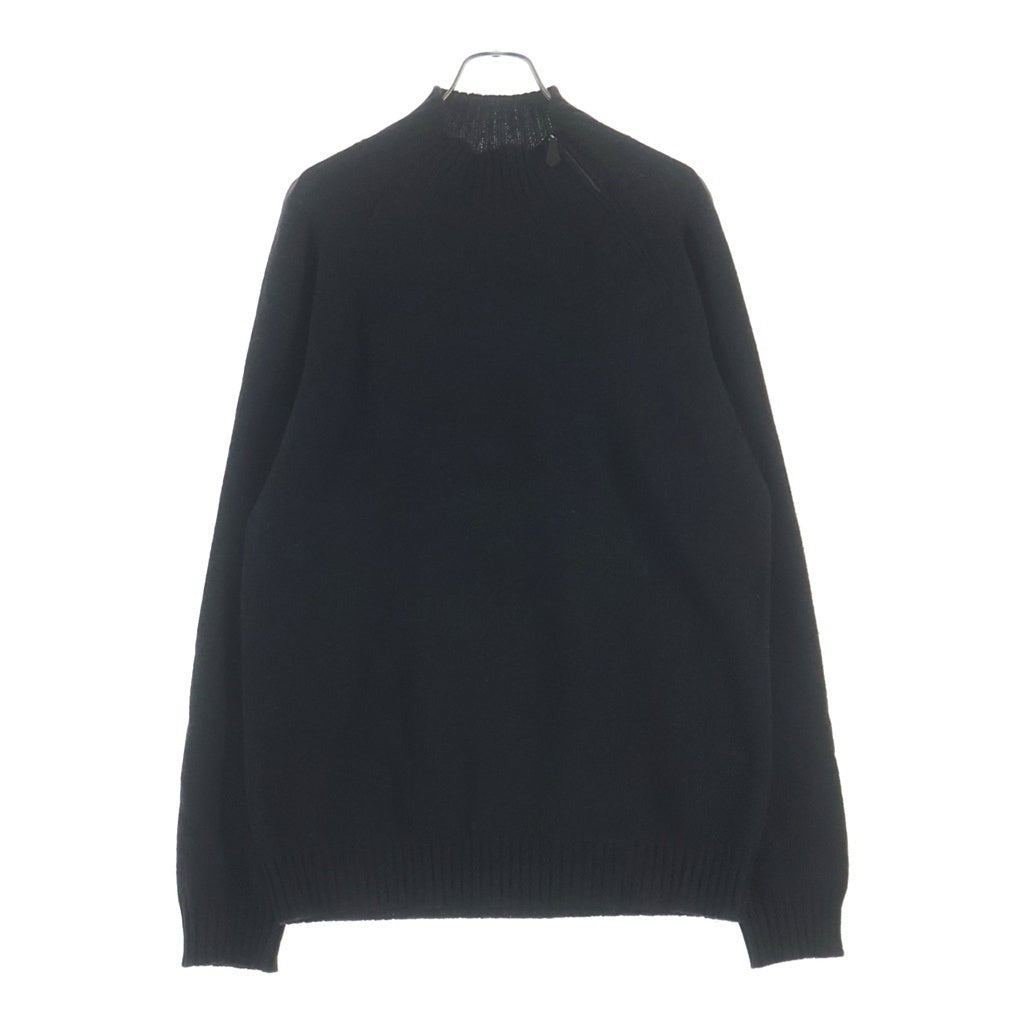 HERMES(エルメス) ネックジップ カシミヤ タートルネックセーター グレー