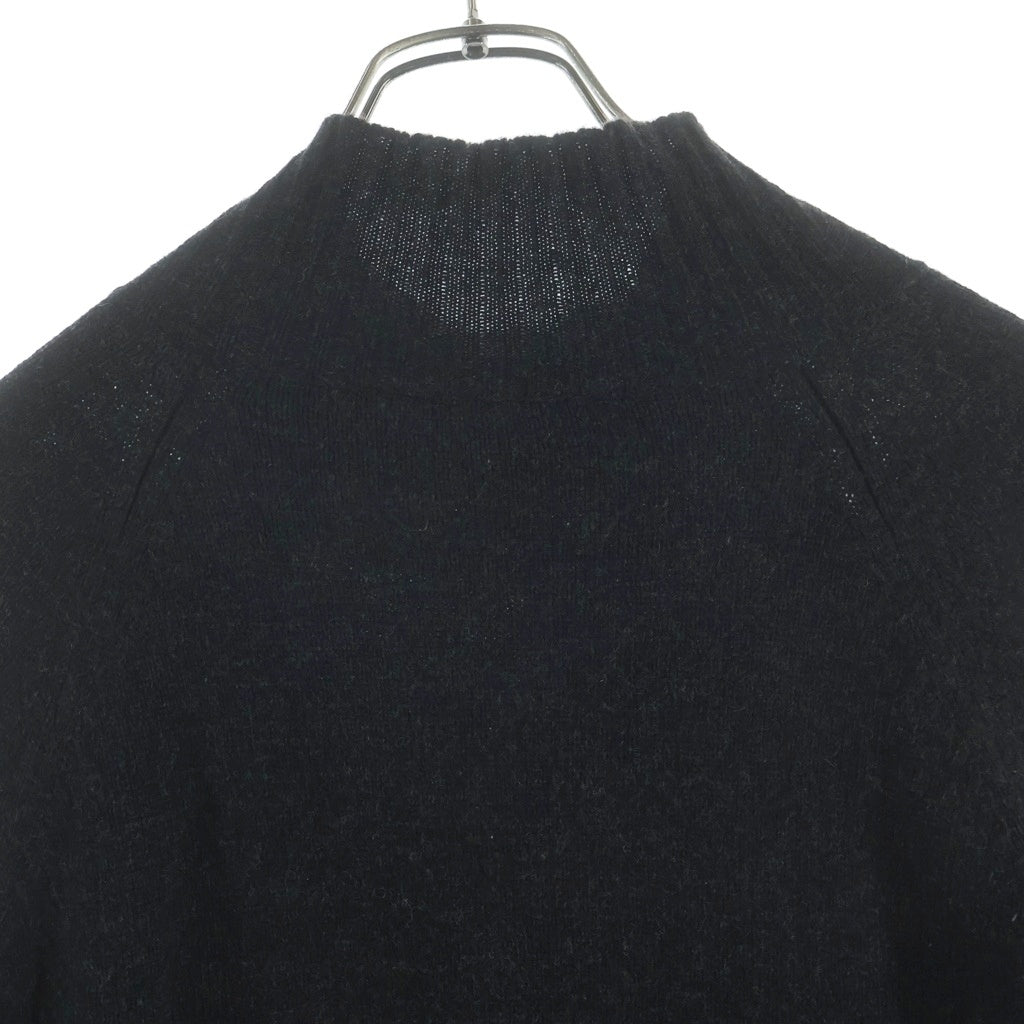 HERMES(エルメス) ネックジップ カシミヤ タートルネックセーター グレー