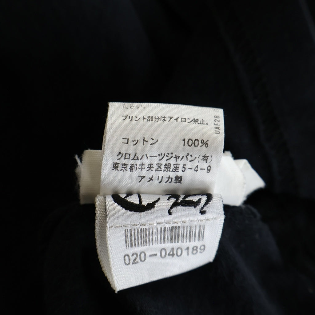CHROME HEARTS(クロムハーツ) Neck Logo Arm CH L/S Tee ネックロゴ アームCHプリント長袖Tシャツ ブラック