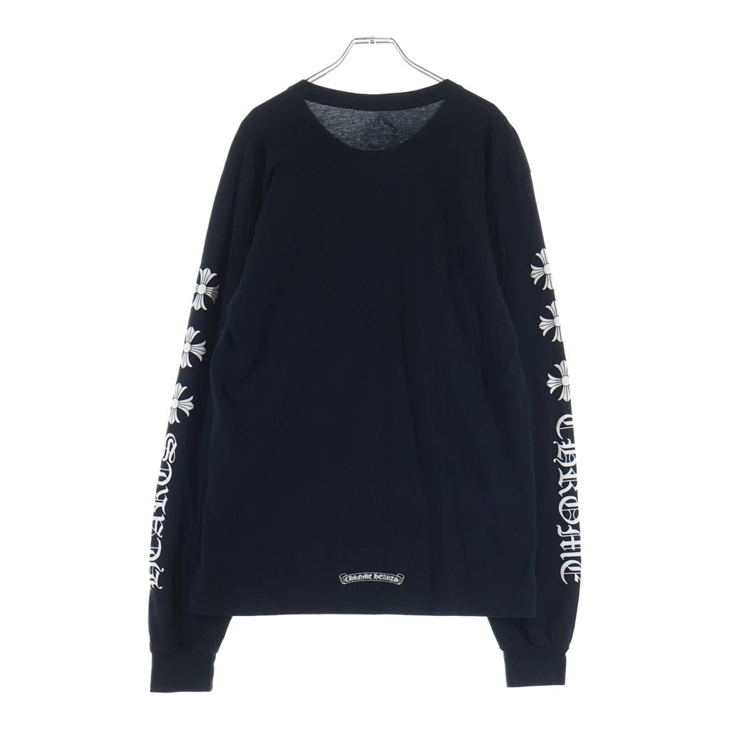 CHROME HEARTS(クロムハーツ) 6 CH PLS L/S TEE CHプラスプリント長袖Tシャツ ブラック